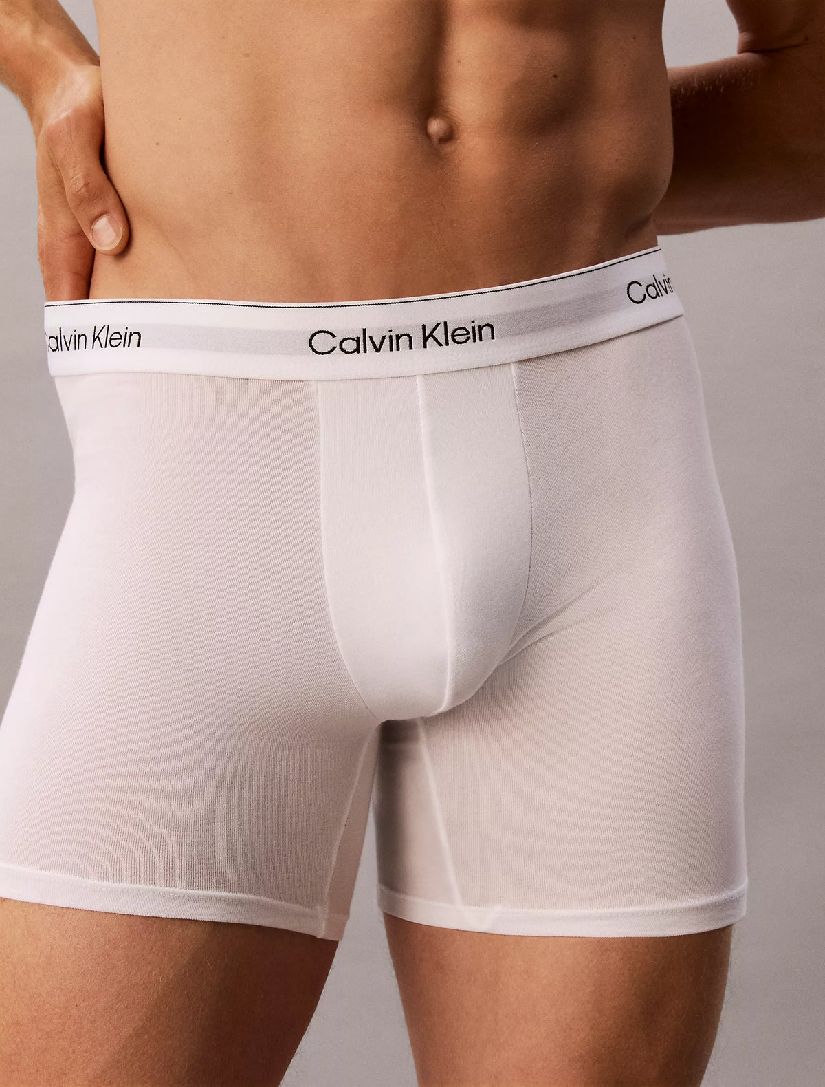 White Icon Cotton Stretch 3-Pack Boxer Brief