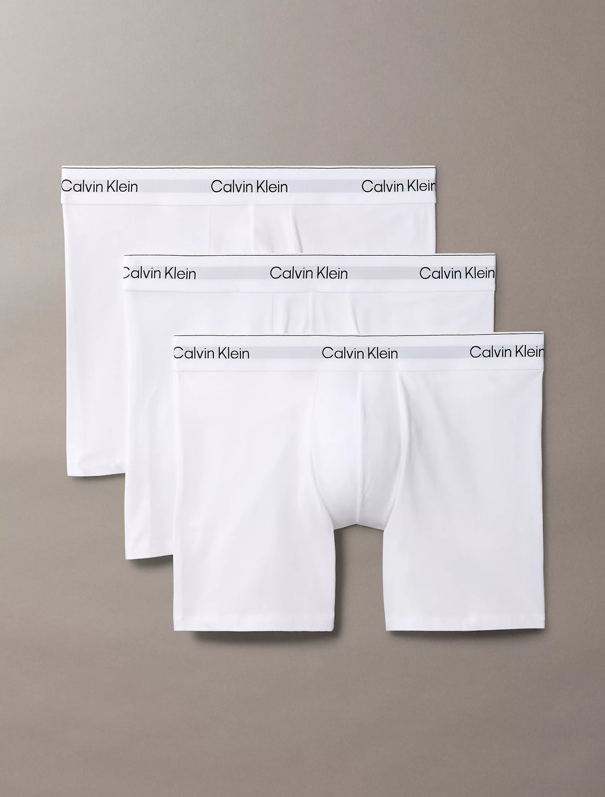 White Icon Cotton Stretch 3-Pack Boxer Brief