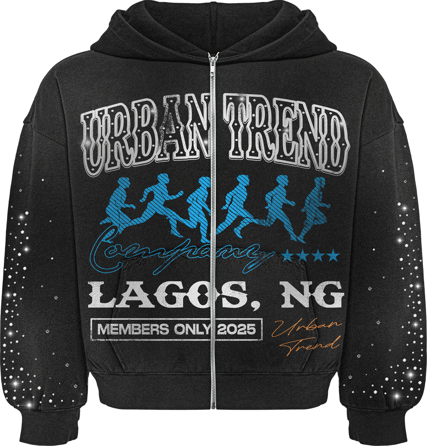 Lagos Trendsetter Zip-Up Oversized Washed Hoodie Set