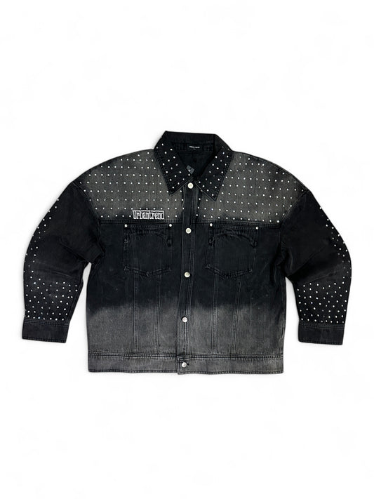 Chrome Riot Denim Jacket - Washed Black