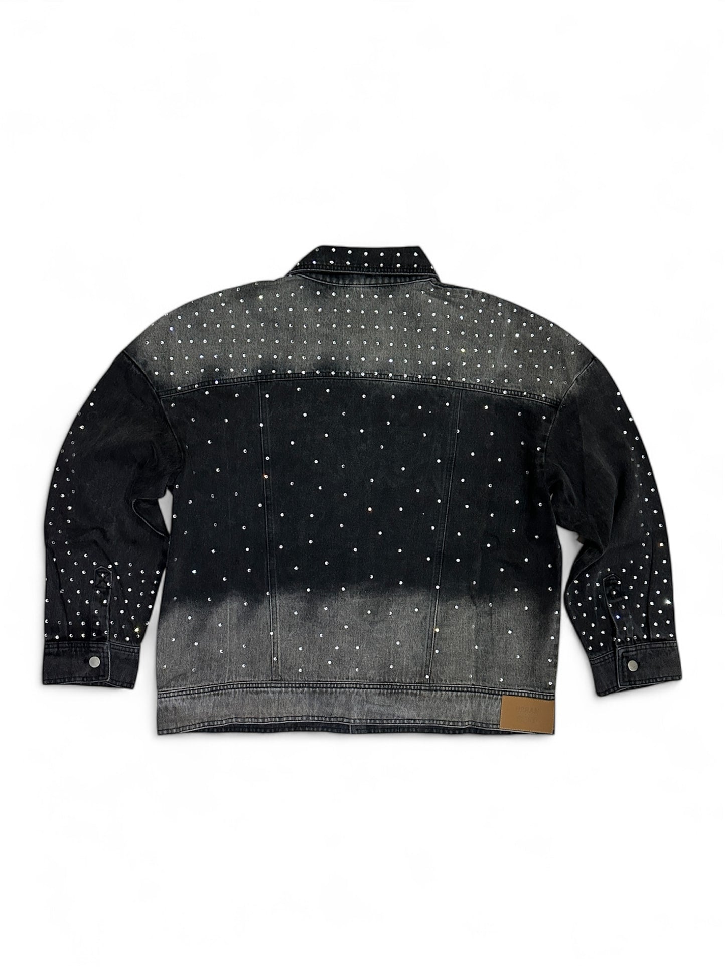 Chrome Riot Denim Jacket - Washed Black