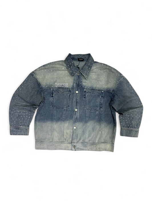 Chrome Riot Denim Jacket - Washed Blue