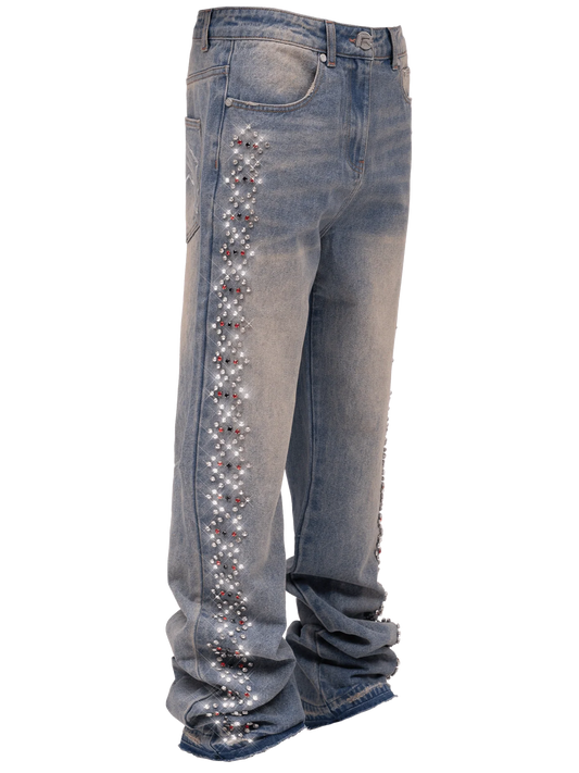 Prism Chain Denim - Cream Wash