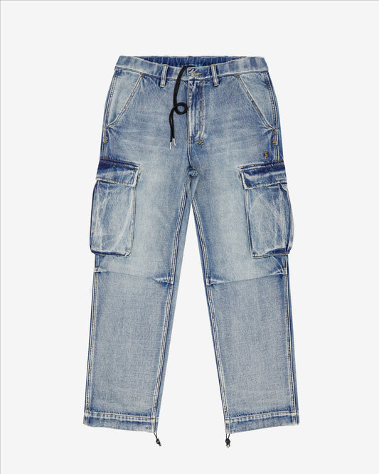 riot cargo pant punk blue