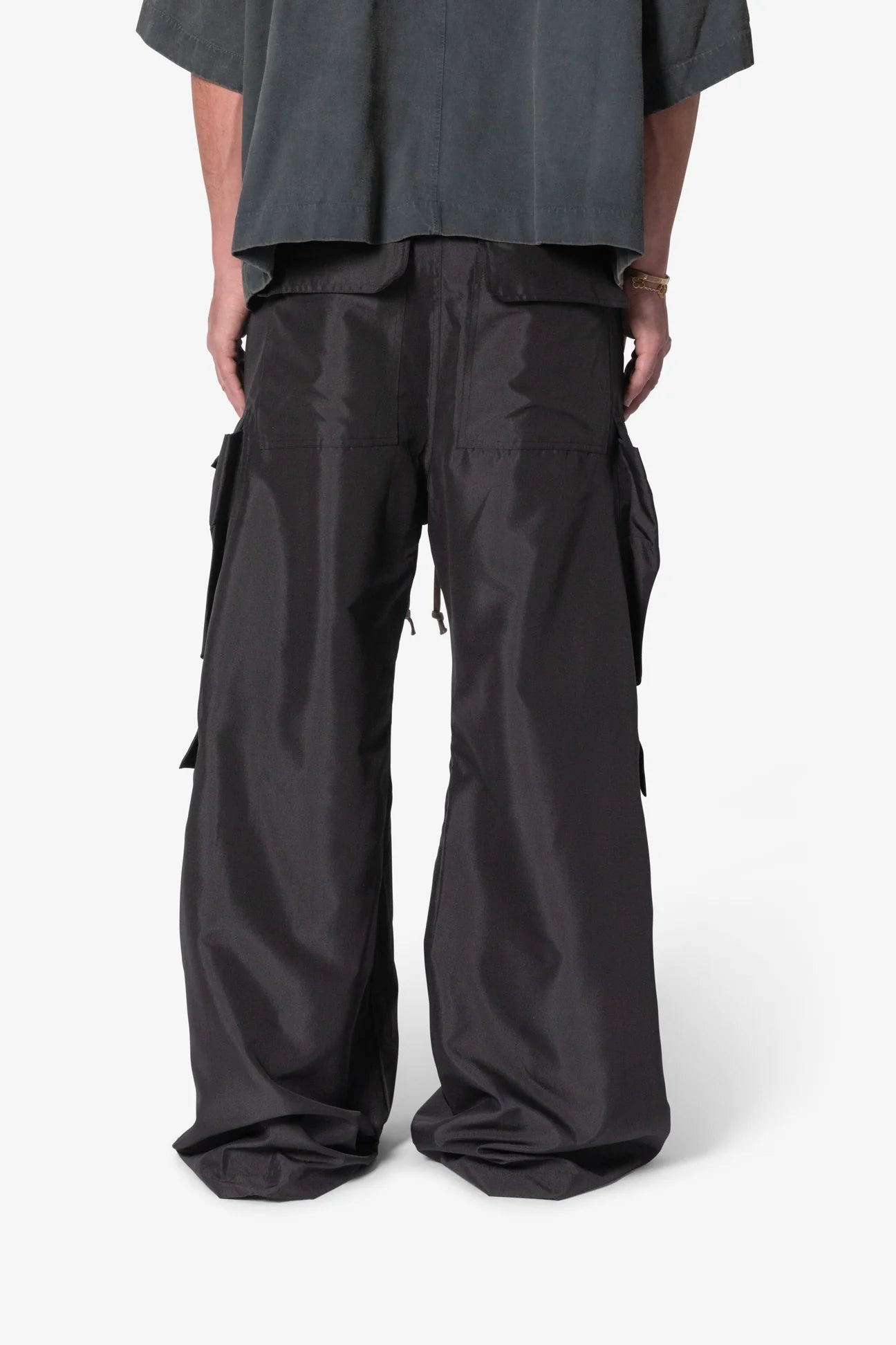 RAVE DOUBLE CARGO PANTS - BLACK