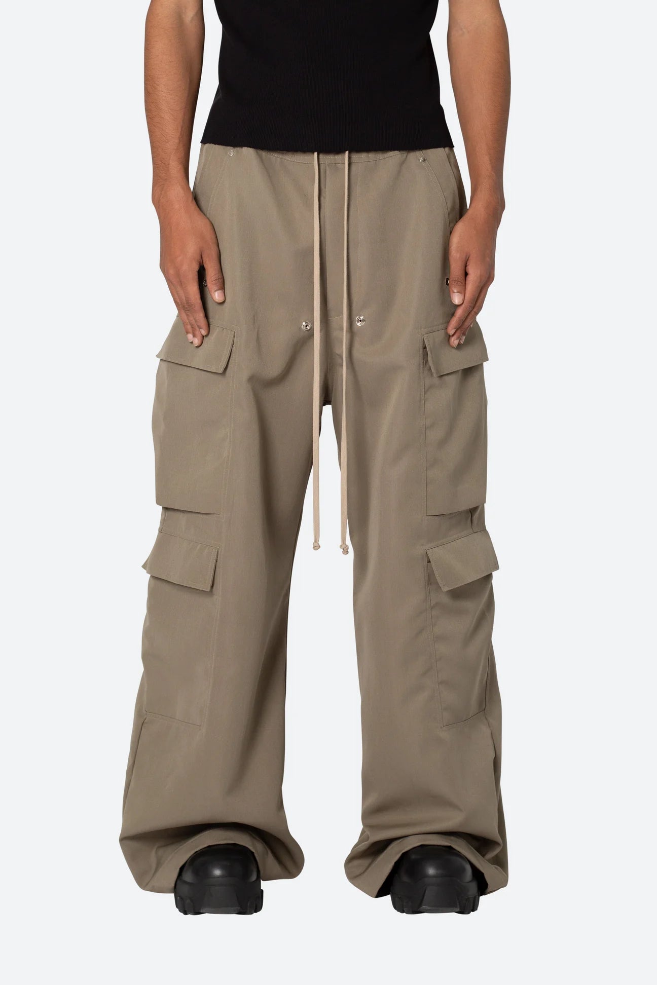 RAVE DOUBLE CARGO PANTS - OLIVE