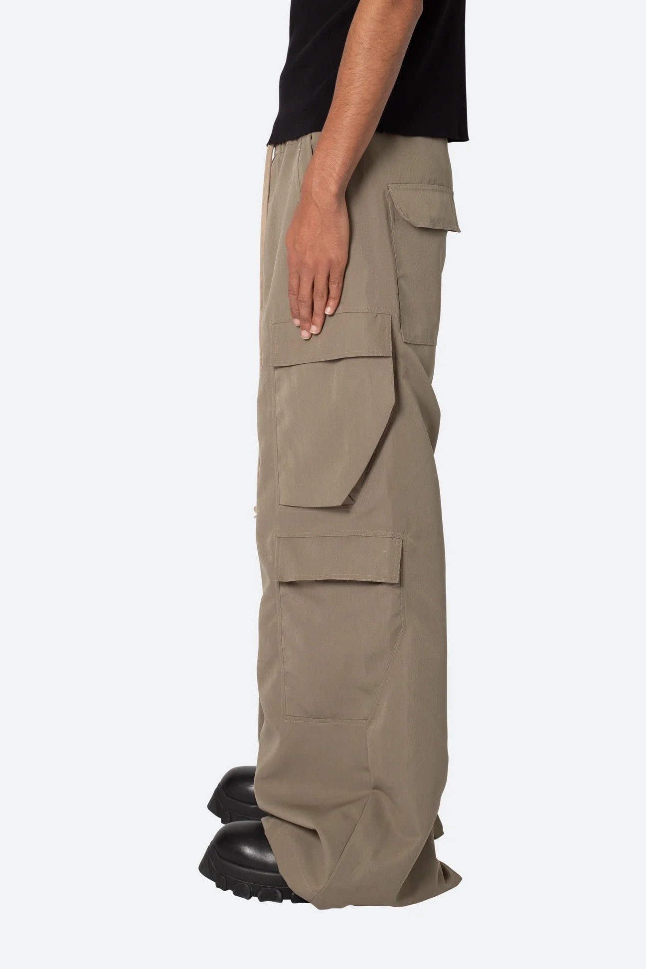 RAVE DOUBLE CARGO PANTS - OLIVE