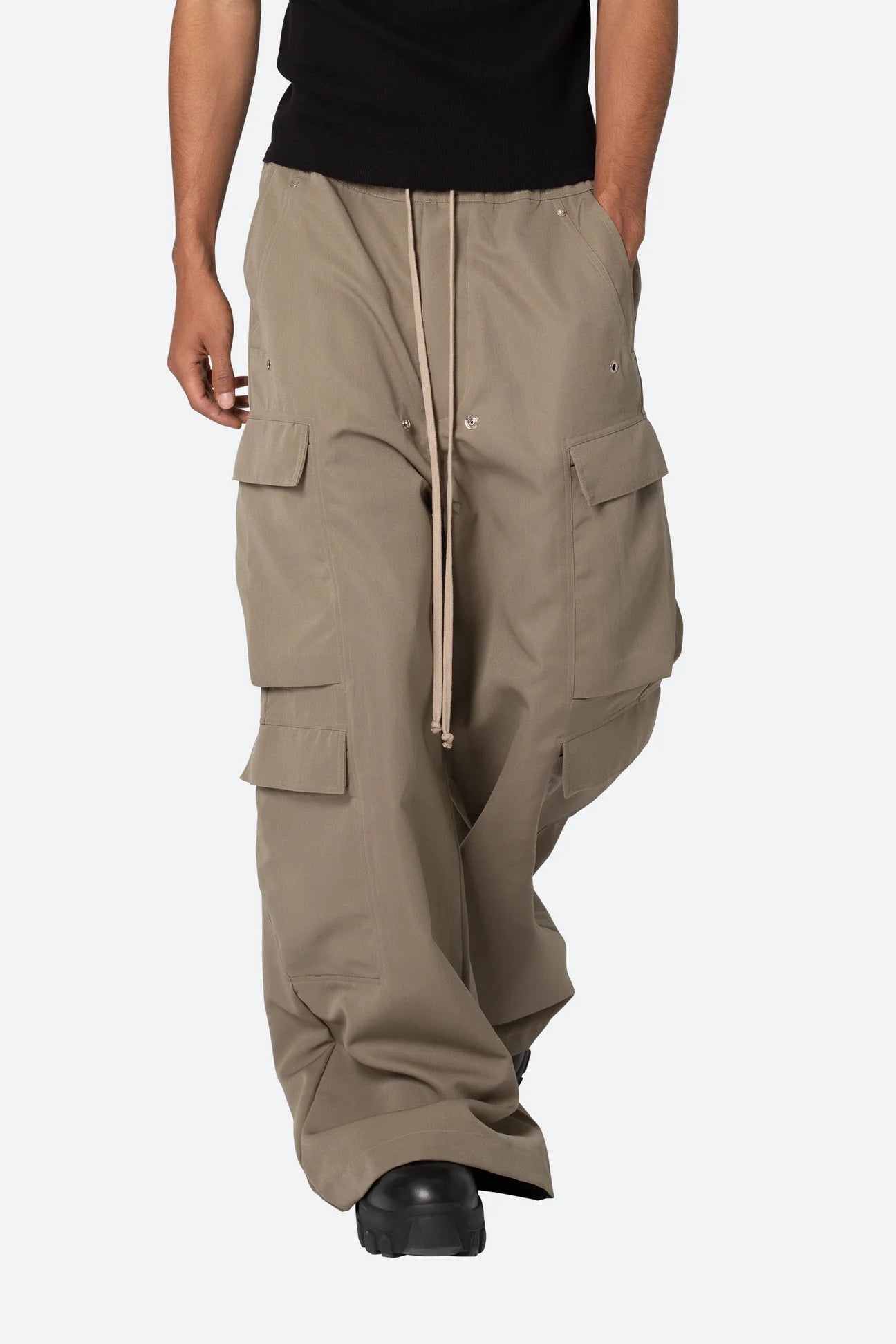 RAVE DOUBLE CARGO PANTS - OLIVE