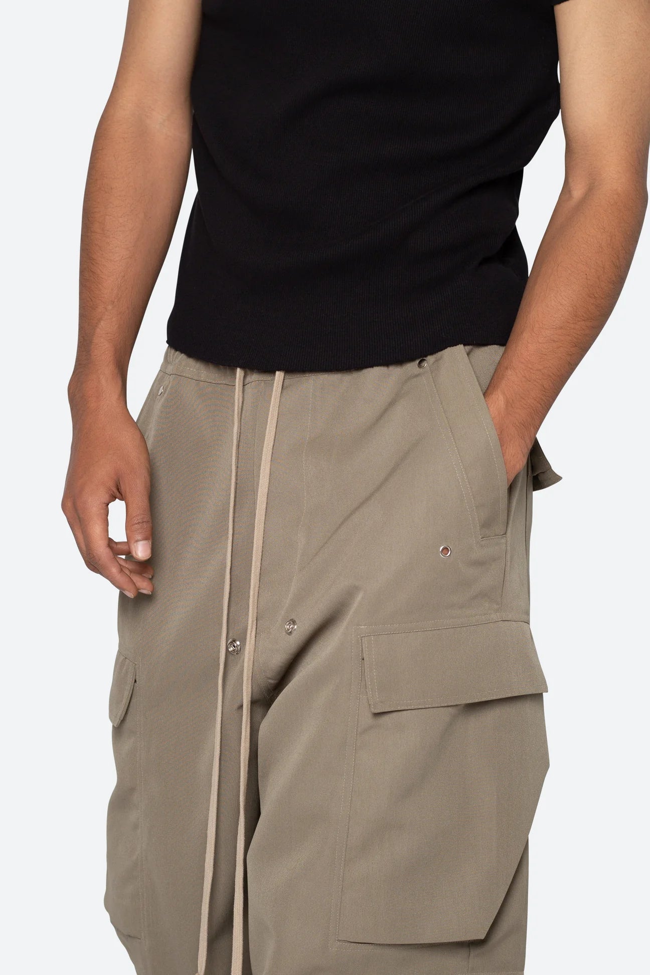 RAVE DOUBLE CARGO PANTS - OLIVE