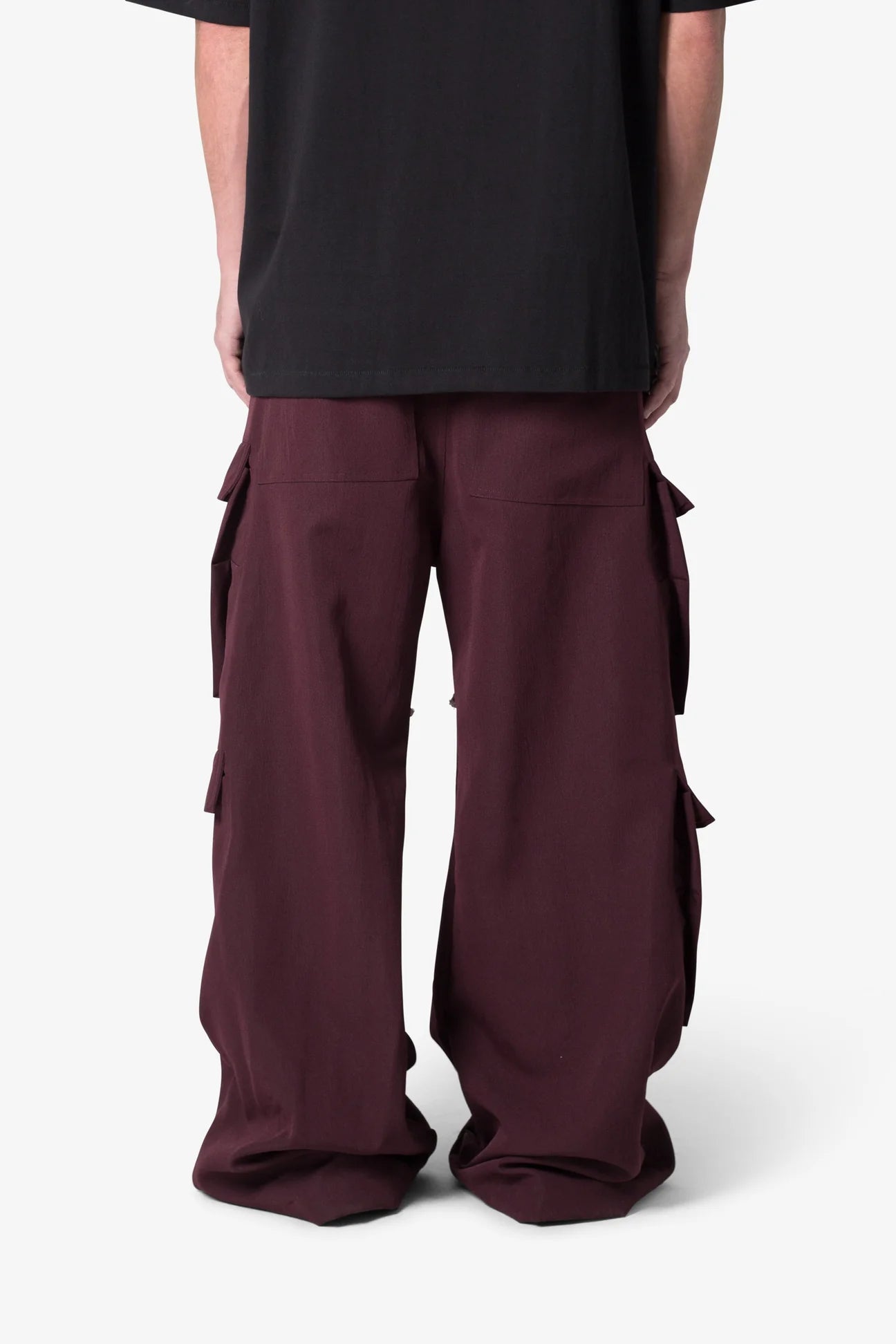 RAVE DOUBLE CARGO PANTS - PLUM