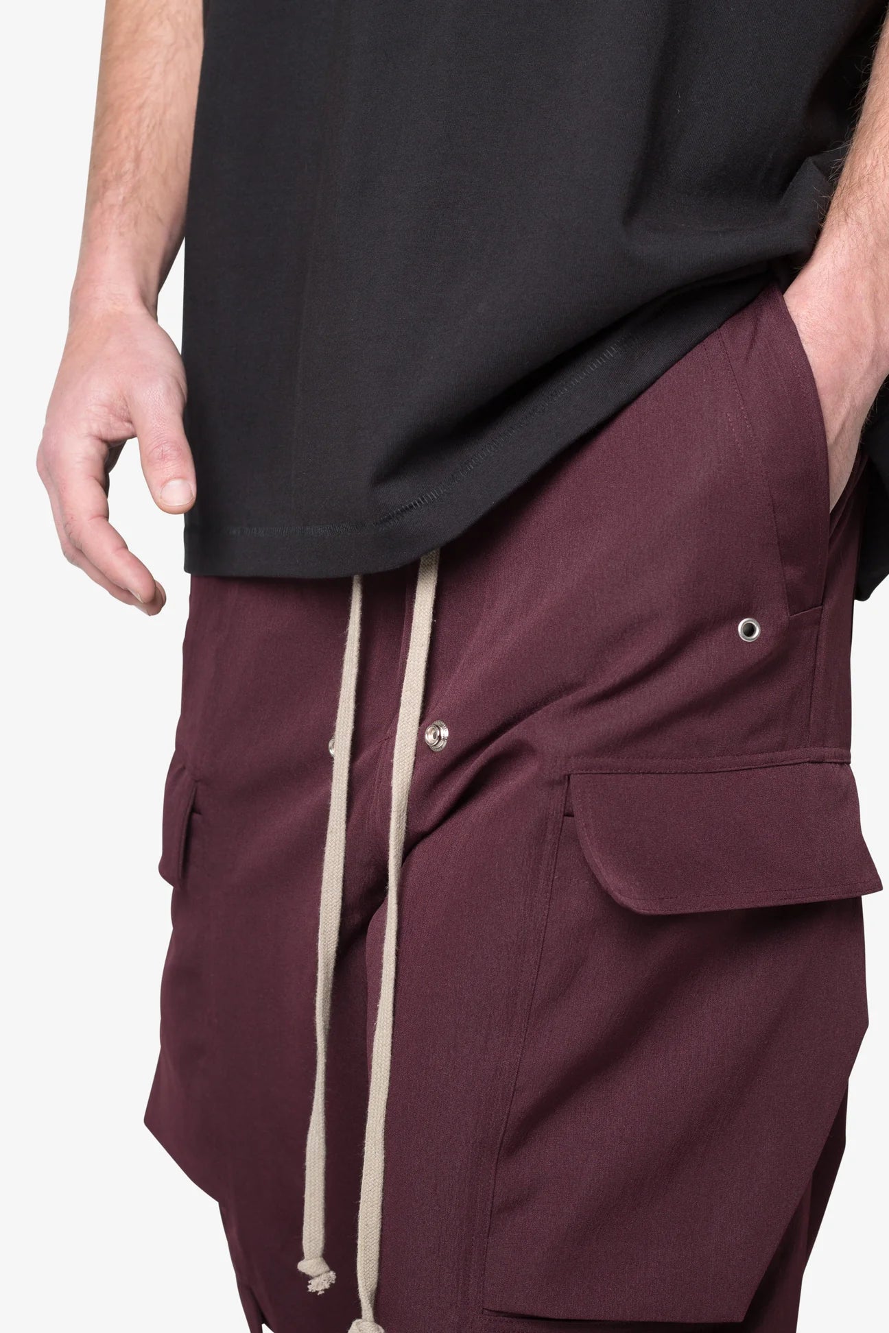 RAVE DOUBLE CARGO PANTS - PLUM