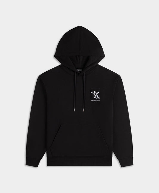 Black Shadow Grid Hoodie