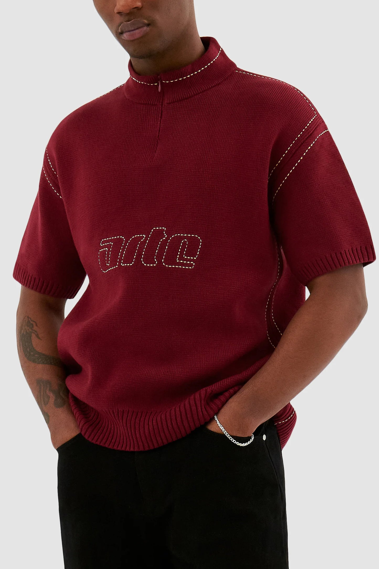 Kane Logo Knit - ~Red