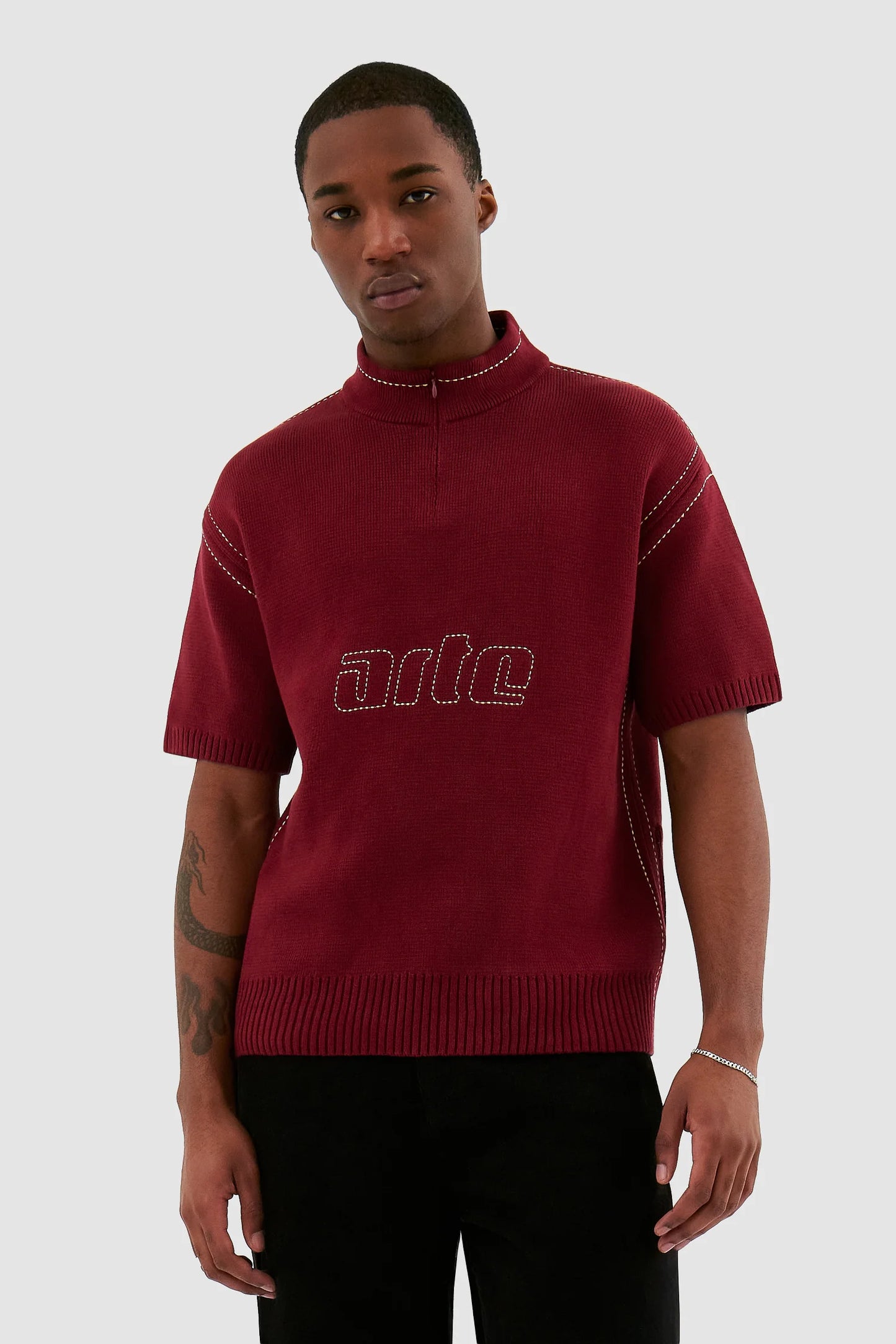 Kane Logo Knit - ~Red