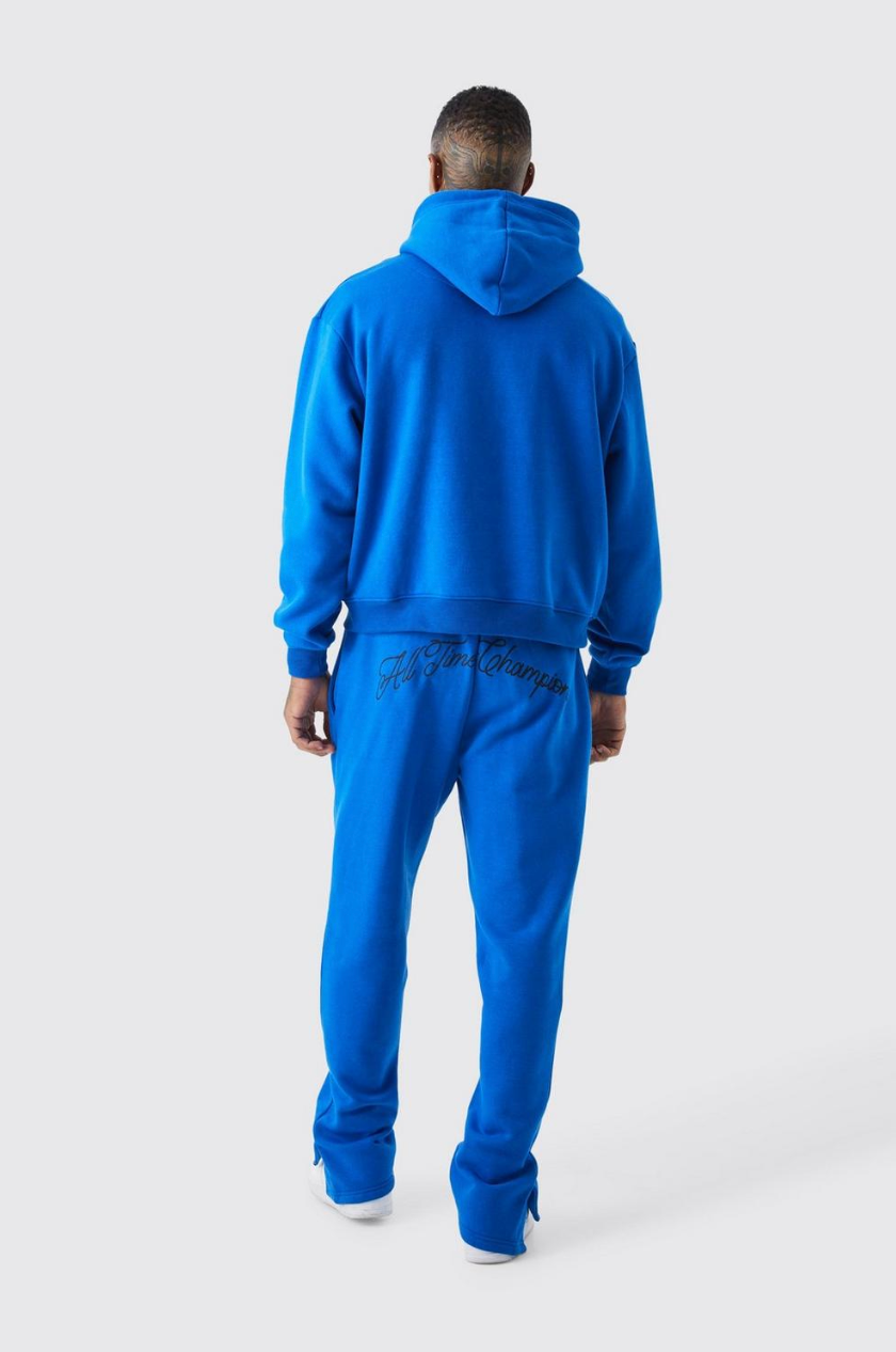 OVERSIZED BOXY SPLIT HEM HOMME TRACKSUIT