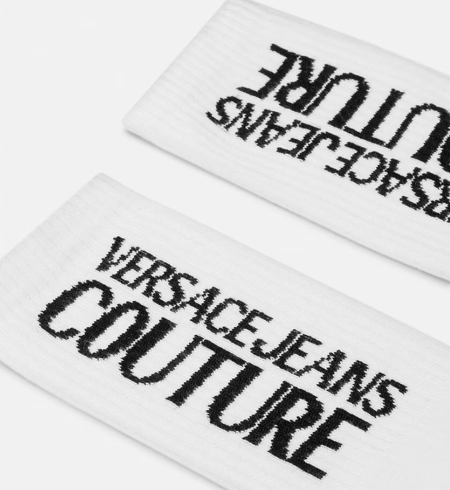 White Logo Socks