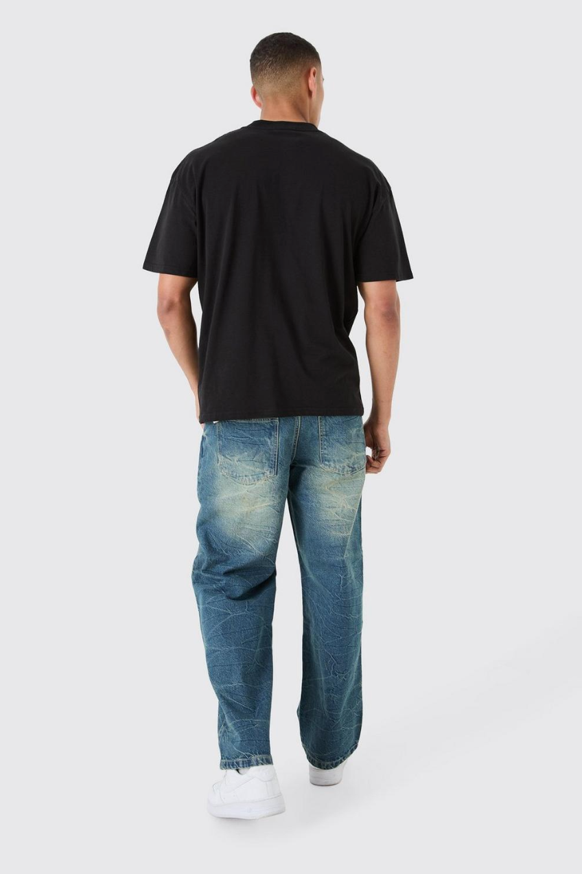 Baggy Rigid Tinted Denim Jeans