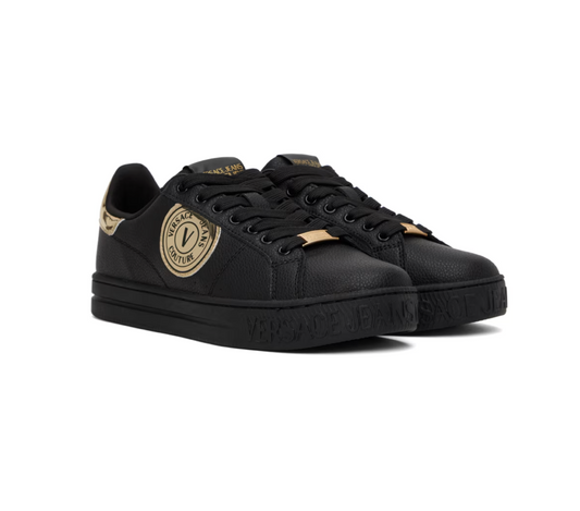 Black V-Emblem Court 88 Sneakers