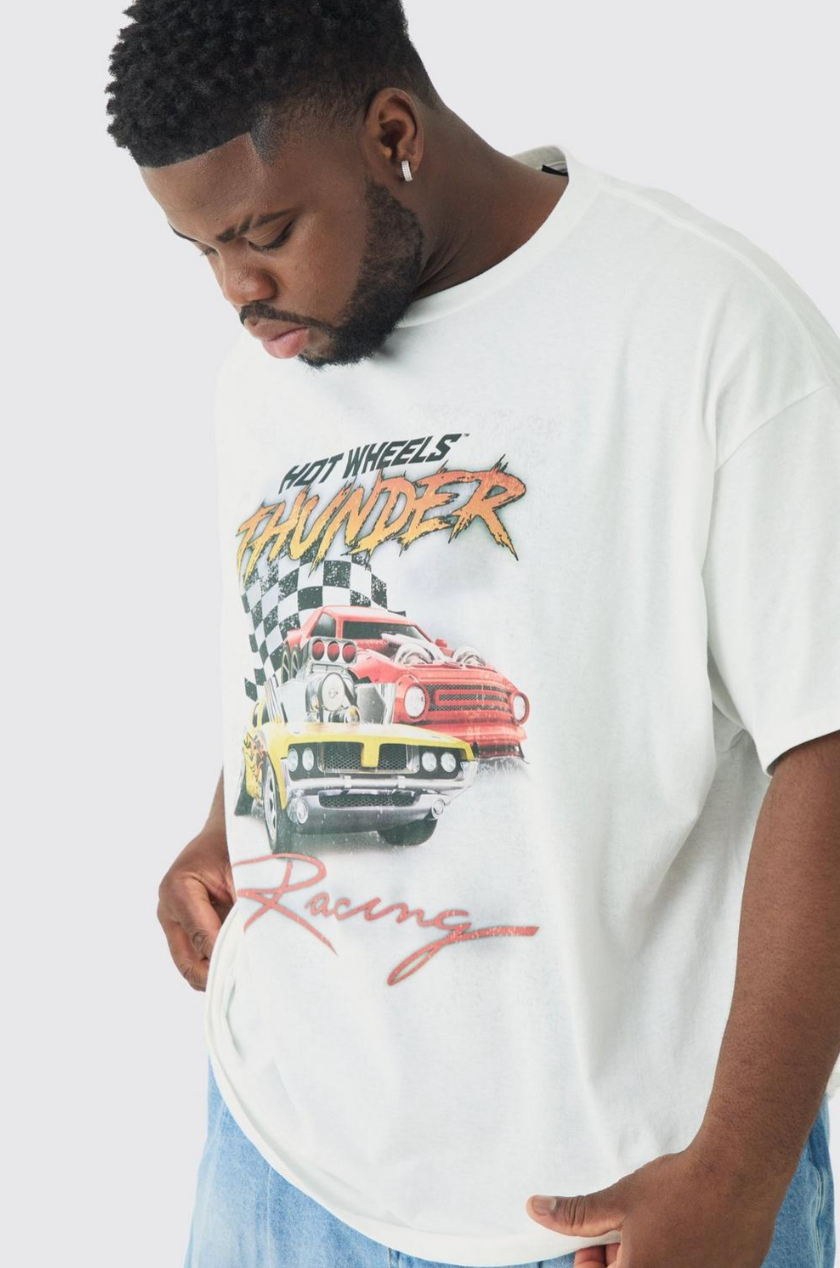 Plus Hot Wheels License Print T-shirt