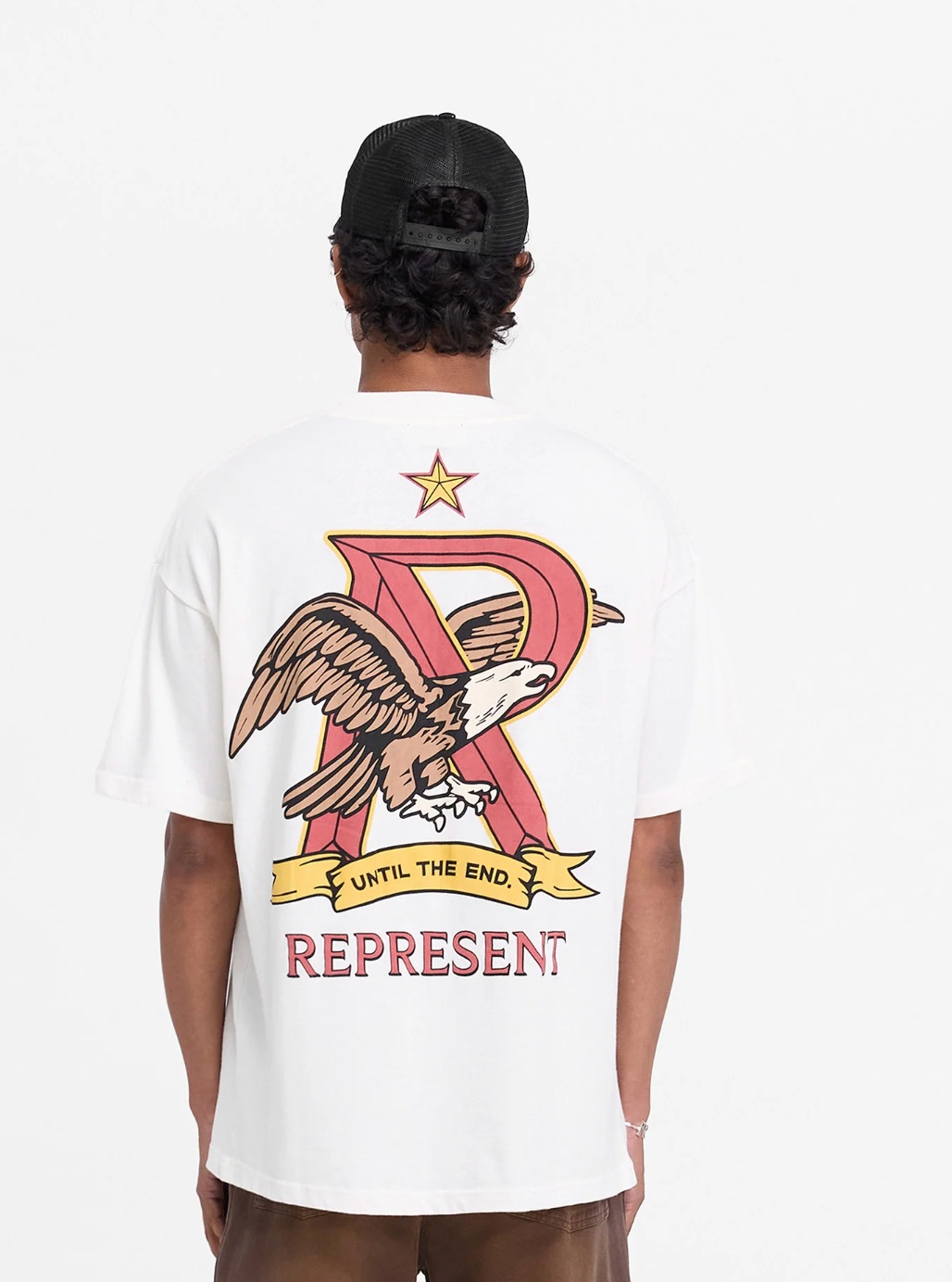 Represent X End Eagles T-Shirt - Flat White