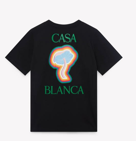Black Rainbow Mushroom T-Shirt