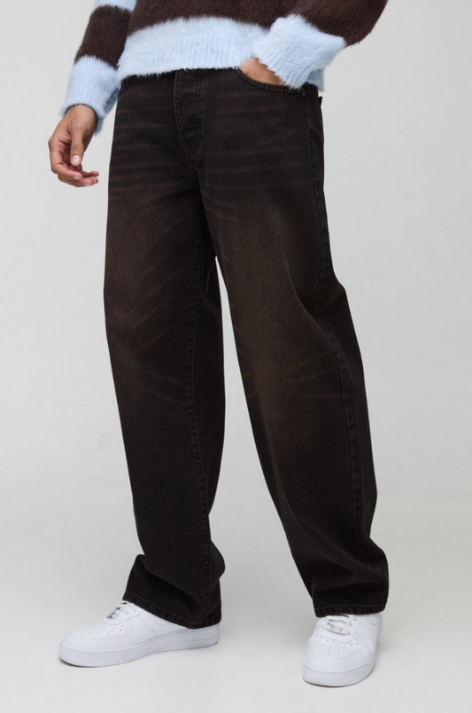 Relaxed Rigid Extreme Washed Jeans