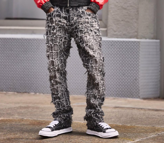 Skinny Flare Extreme Patchwork Jeans