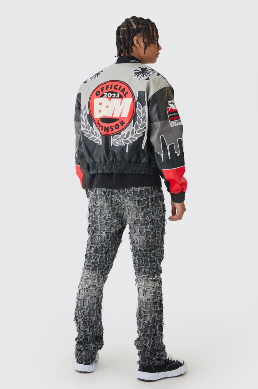 Skinny Flare Extreme Patchwork Jeans