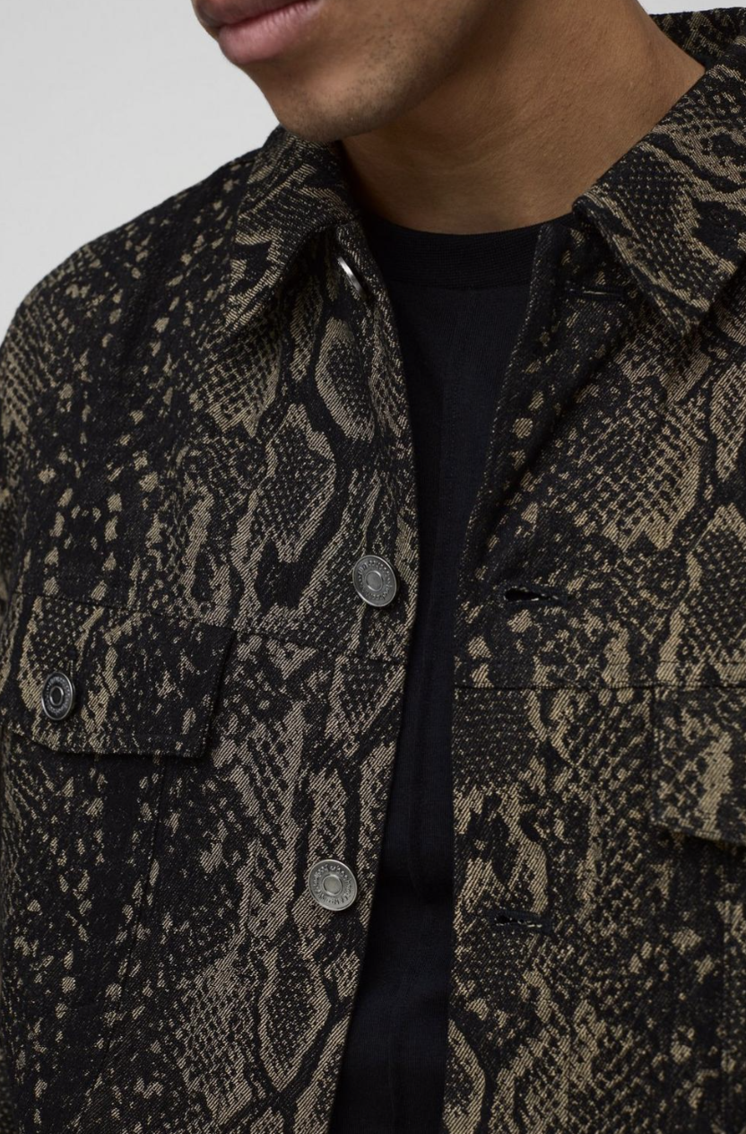 Regular Fit Croc Denim Jacket