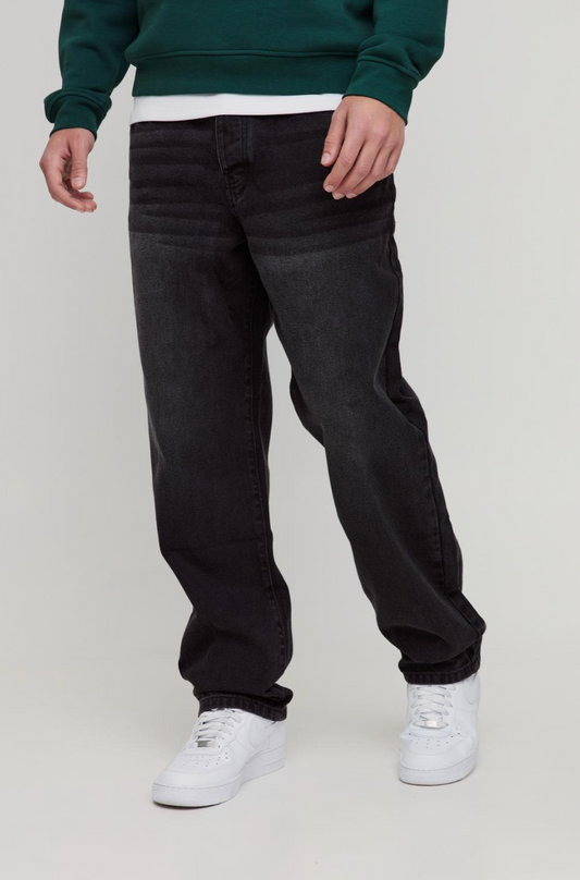 Relaxed Rigid Washed Jeans