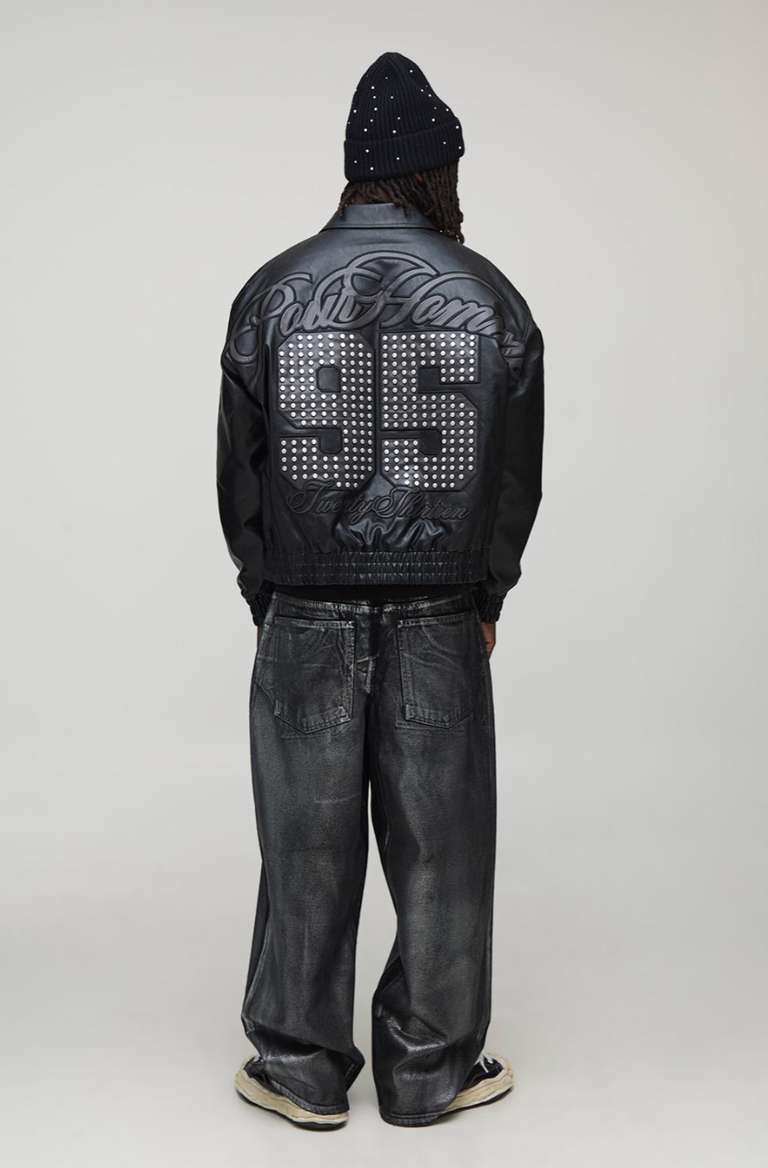 Super Baggy Metallic Denim Jeans