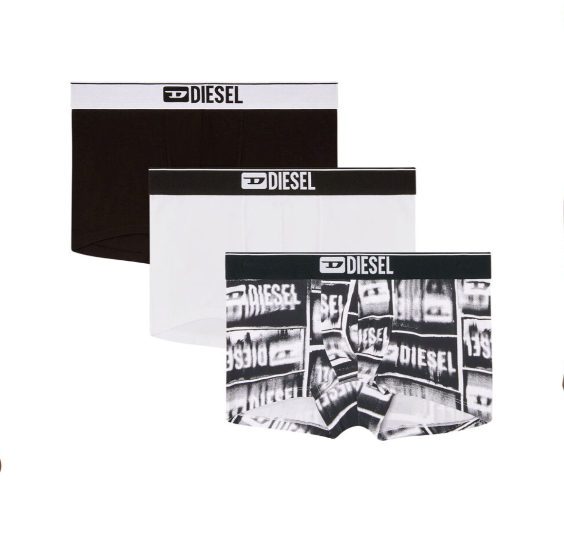 Three-pack boxer briefs in stretch cotton
