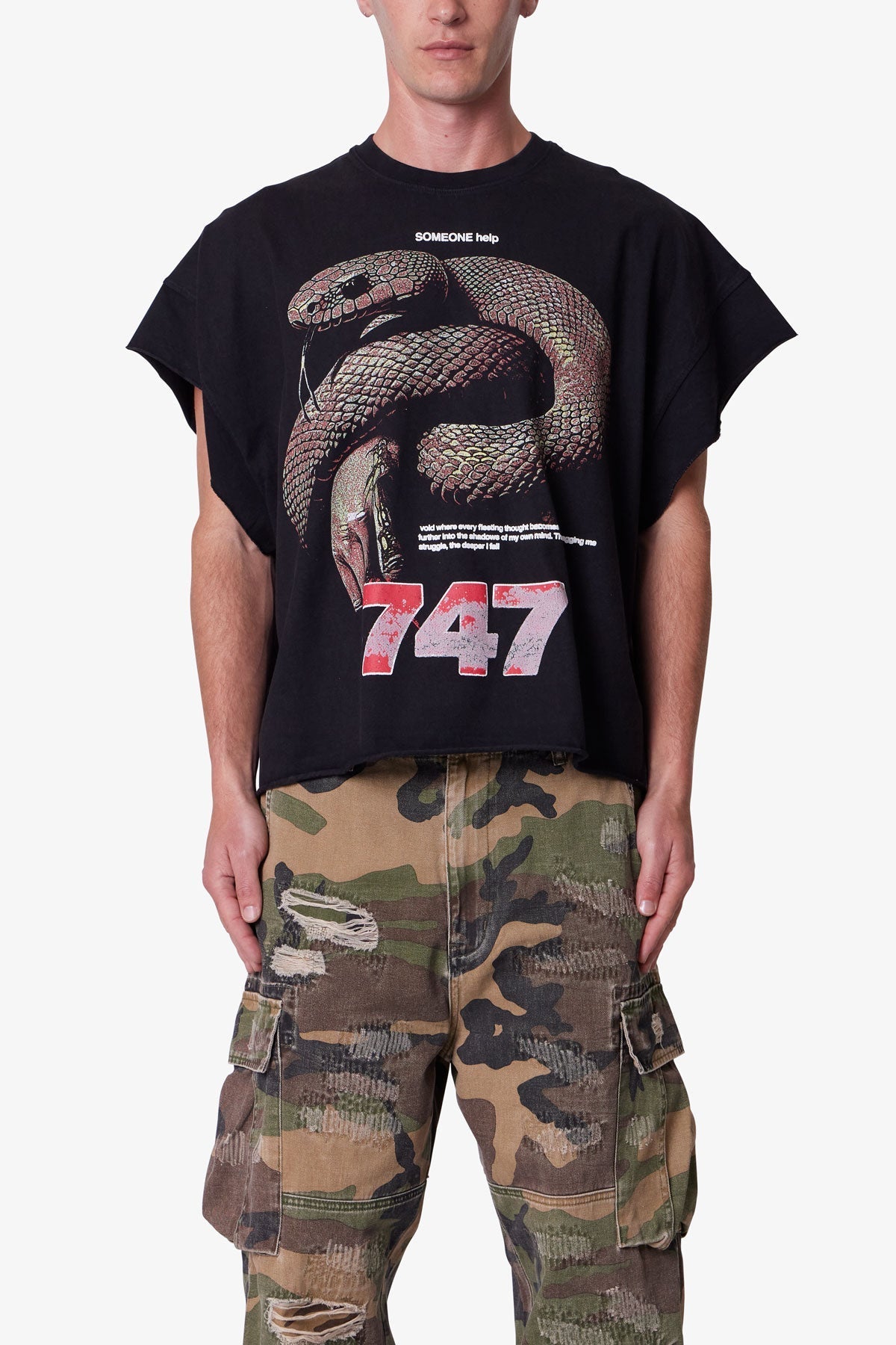 Snake Cutoff Tee