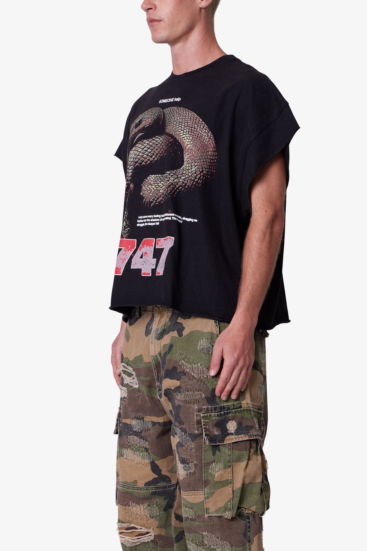 Snake Cutoff Tee
