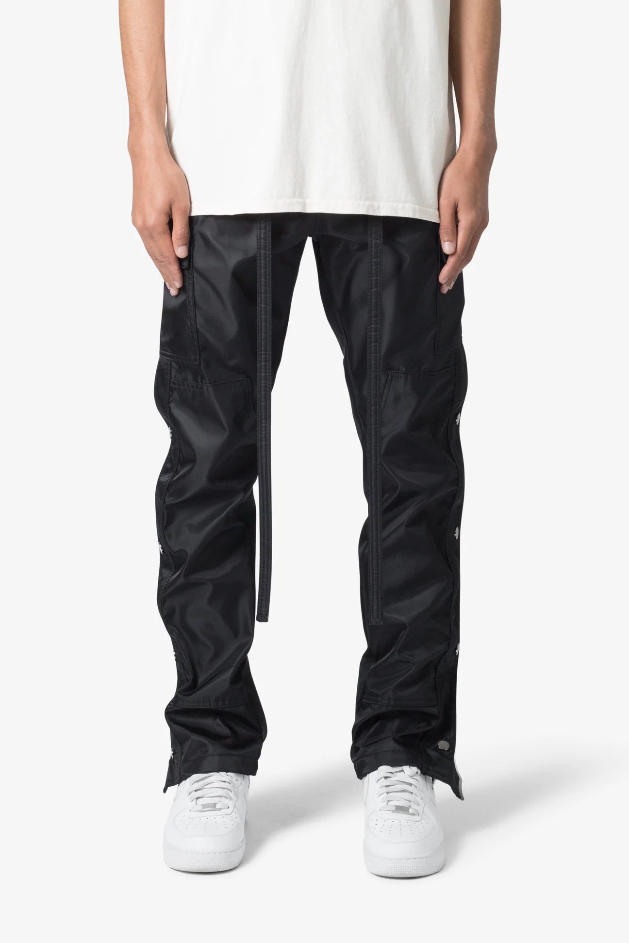 SNAP ZIPPER II CARGO PANTS - BLACK