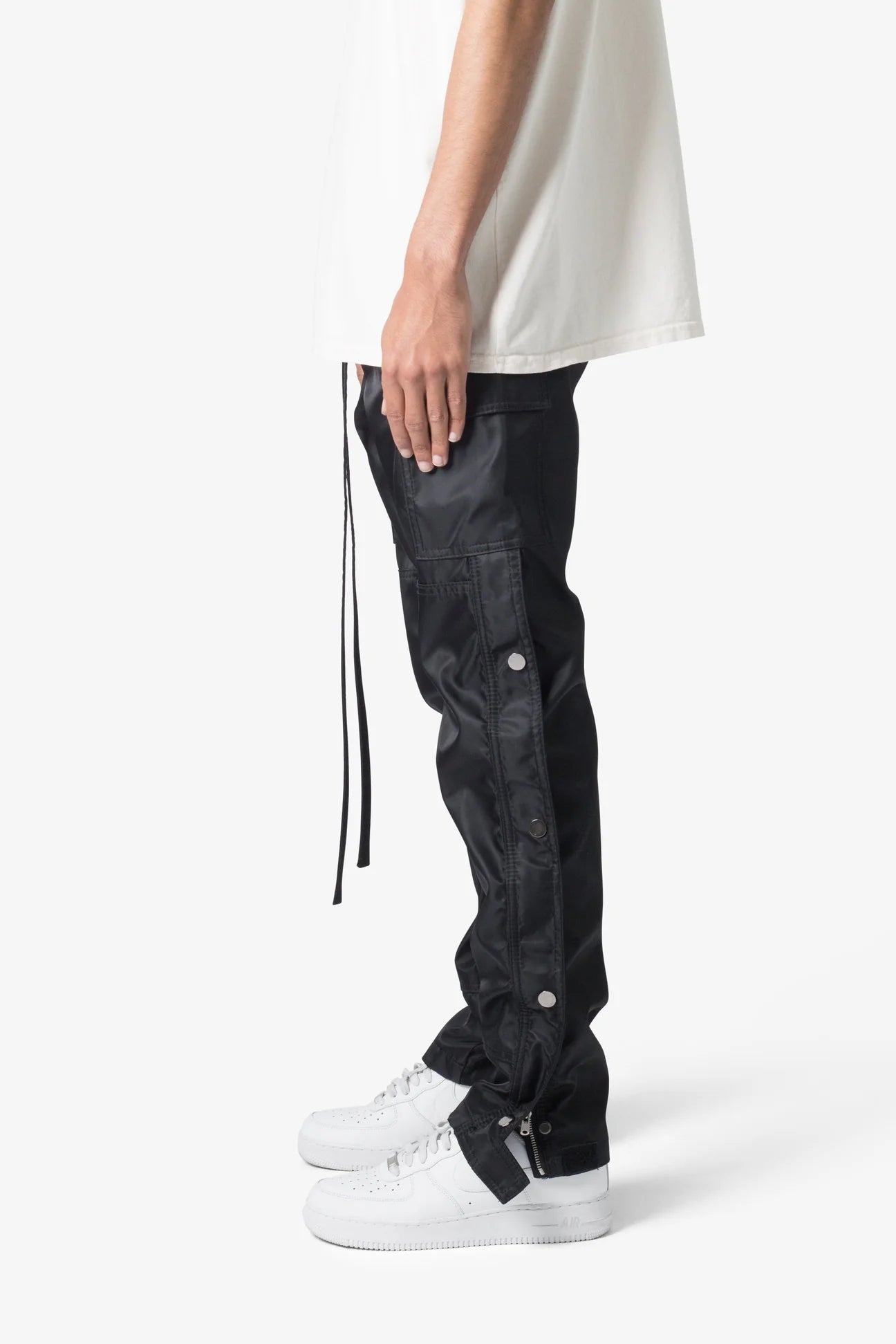 SNAP ZIPPER II CARGO PANTS - BLACK