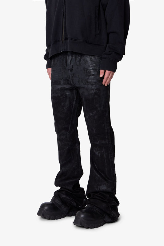 SUPER STACKED DENIM - WAXED BLACK