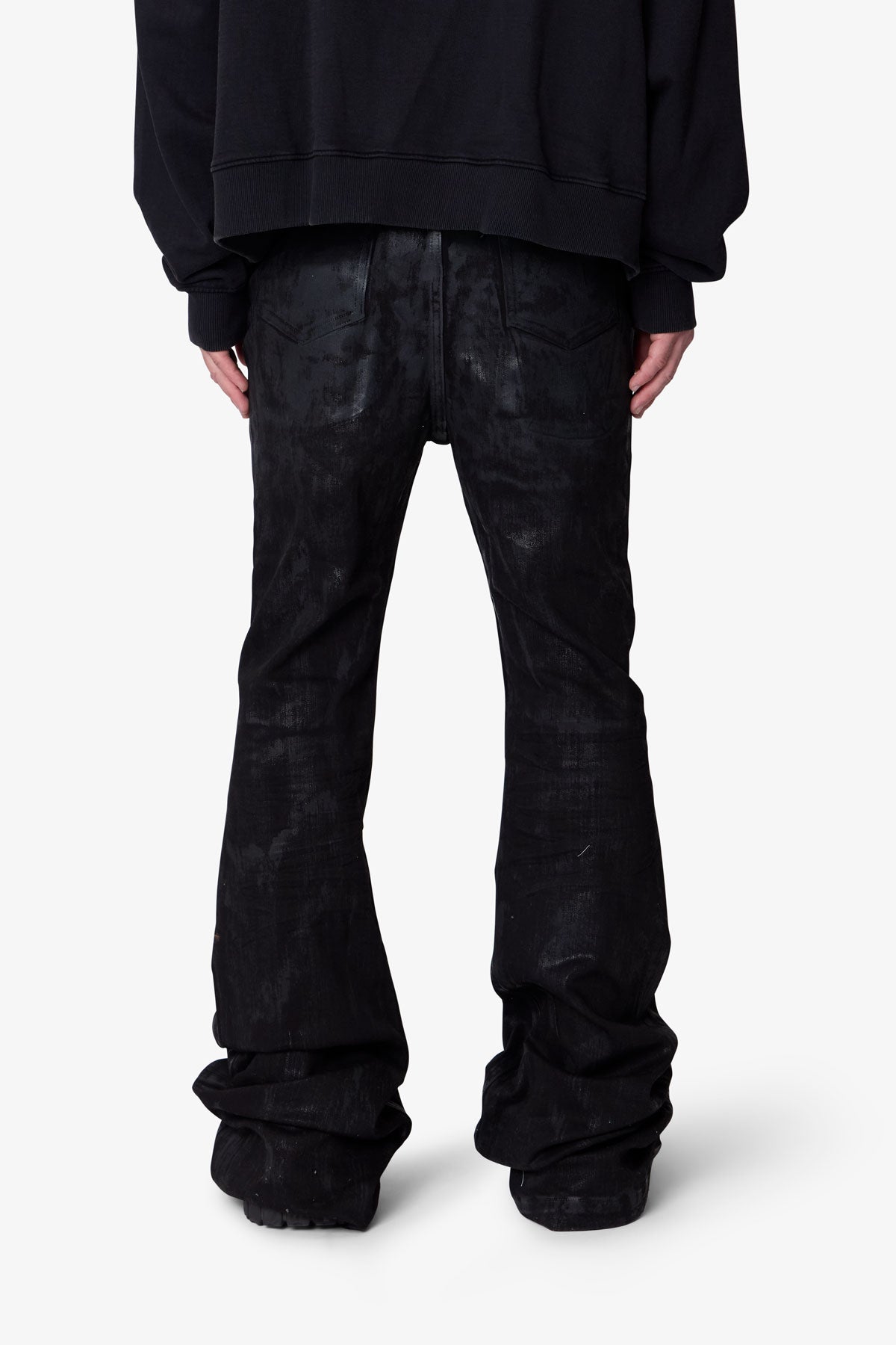 SUPER STACKED DENIM - WAXED BLACK