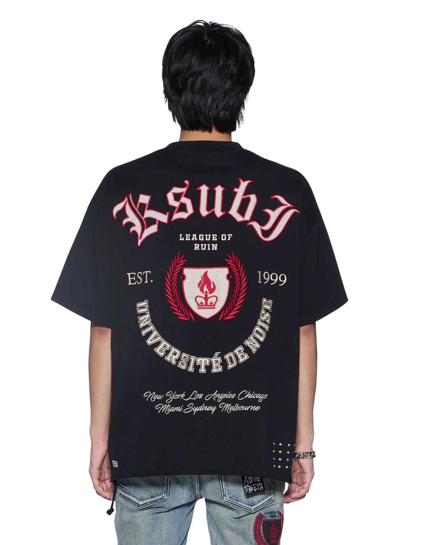 league ekcess ss tee black