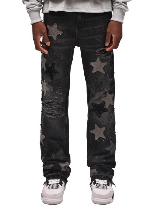 Star Flare Denim - Black