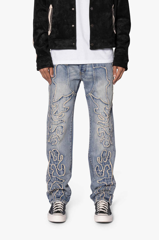 V691 WESTERN BAGGY DENIM