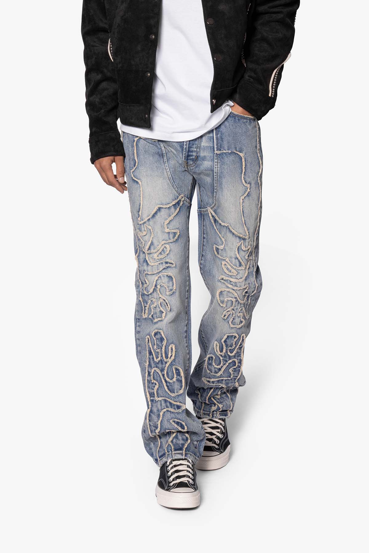 V691 WESTERN BAGGY DENIM