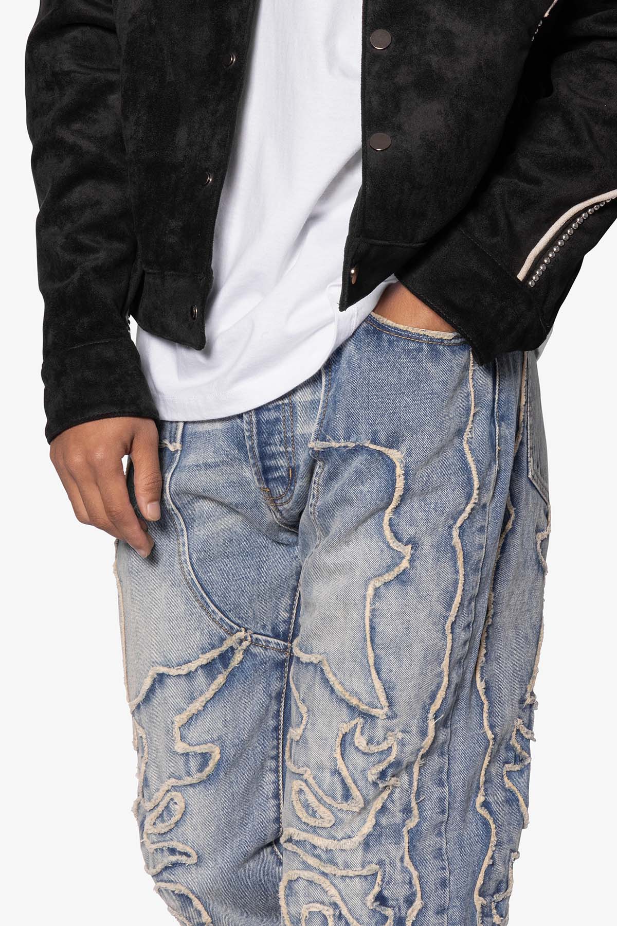 V691 WESTERN BAGGY DENIM