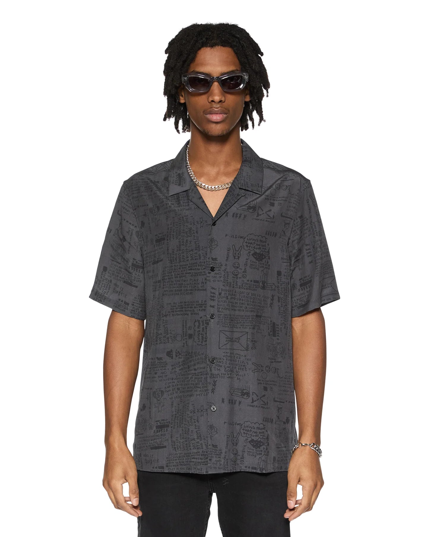 verses resort ss shirt black