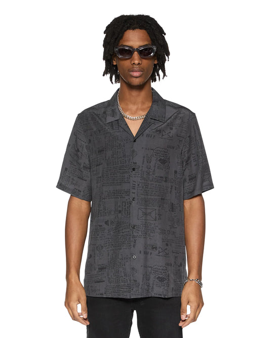 verses resort ss shirt black