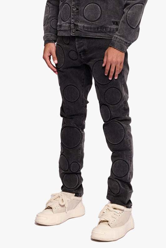Spore Black Grey Skinny Jean