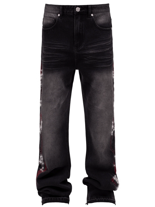 Viper Flames Denim - Black
