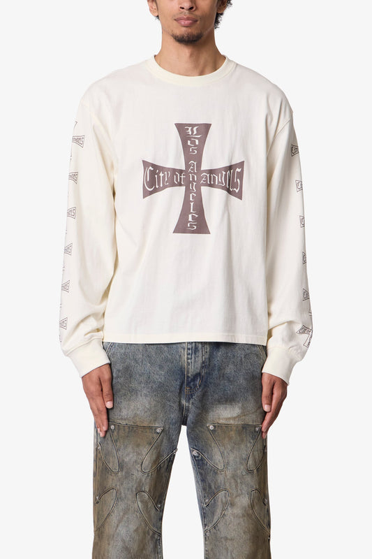 WASHED LA L/S TEE