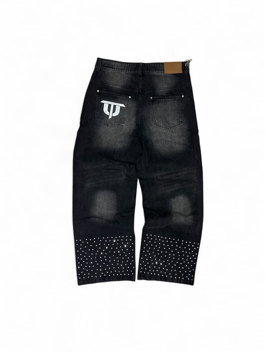 Chrome Riot Jeans - Washed Black