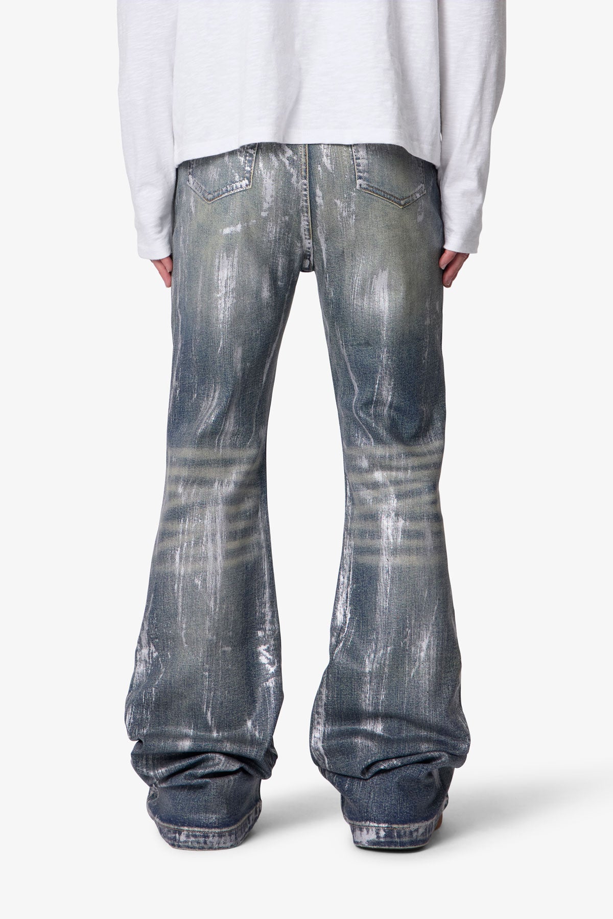 WAXED SUPER STACKED DENIM